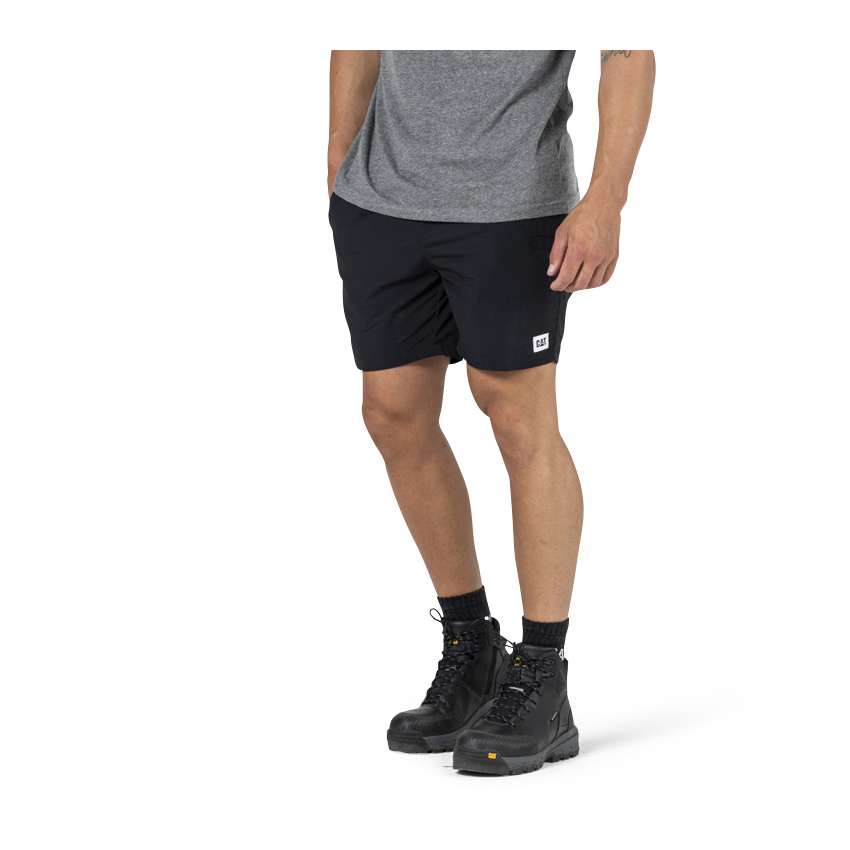 Caterpillar Nylon - Mens Shorts - Black - NZ (128GWFDON)